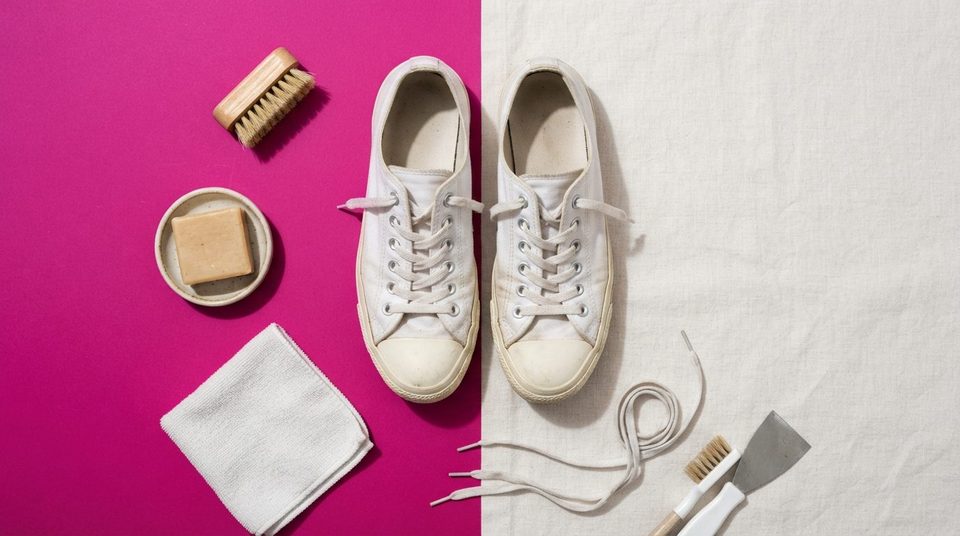 Illustrationsbillede: Kan man vaske hvide sneakers i vaskemaskinen?