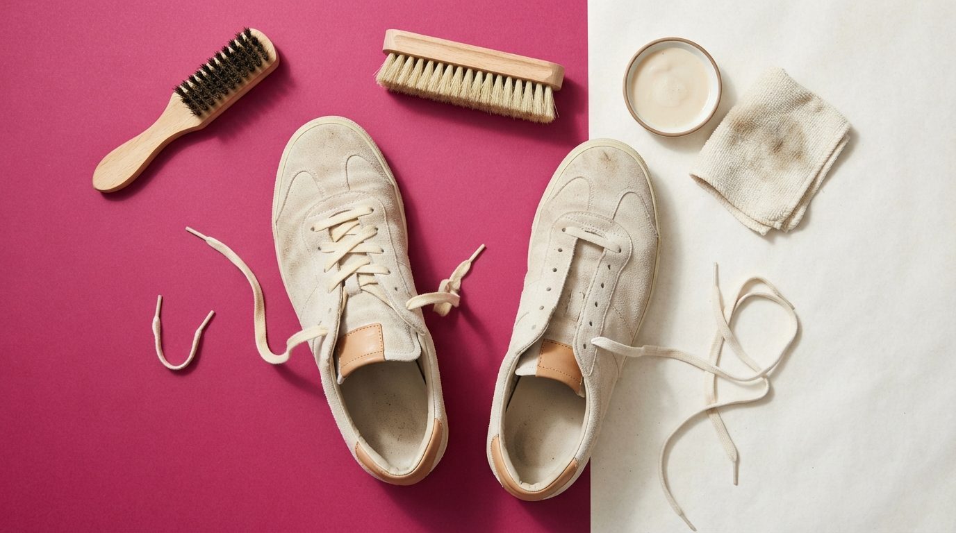 Illustrationsbillede: Rense ruskind sneakers: sådan gør du uden at ødelægge dem